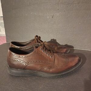 George Brown BILT Shoes Spike Wing Tip Oxfords Brown Men's Size 10